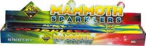 MAMMOTH SPARKLERS 18″ FOILED SEALED 4 PACK